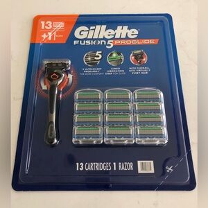 Gillette Fusion5 ProGlide – 13 Razor Cartridges + Handle, Brand New!